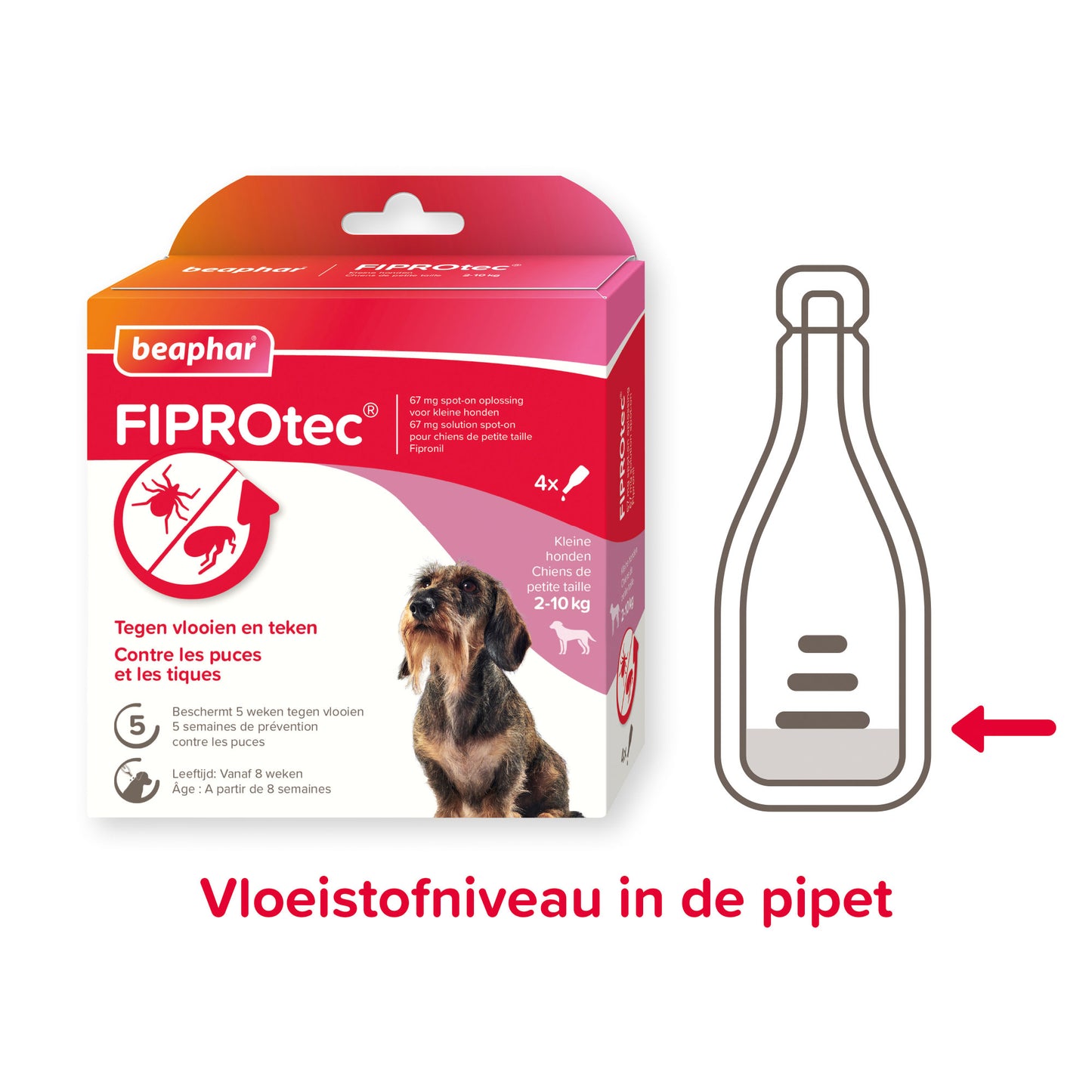 Beaphar FIPROtec® Spot-On Hond 2-10kg 4 pipetten